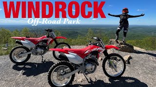 Riding Dirt Bikes At The BIGGEST Offroad Park In The Country  Windrock Tennessee  CRF250F [upl. by Nohtanhoj890]