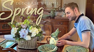 Spring Decorate With Me Mini Spring Home Tour  Spring Decorating Ideas Easter Floral amp More [upl. by Latona19]