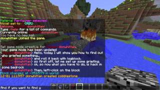 How To Find Out Who Griefed And RollBack With LogBlock Minecraft [upl. by Edorej942]