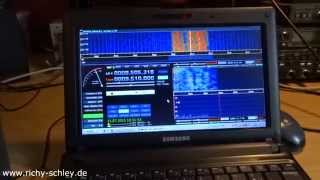 FIFI SDR lw mw kw sw auf Netbook mit HDSDR [upl. by Faulkner]