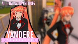 All Osanas Elimination Methods  Yandere Simulator [upl. by Rednasyl]