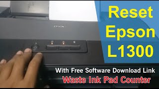 Reset Epson L1300  Printer Blinking Error  Waste Ink Pad Counter  100 working [upl. by Favata]