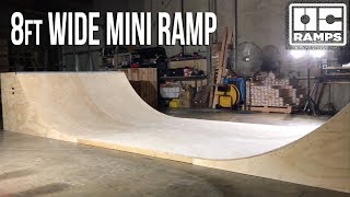 8ft wide Mini Ramp Halfpipe Skateboarding by OC Ramps [upl. by Rosalinda]