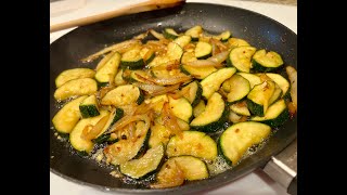 Slim Man Cooks Zucchini and Sweet Onions [upl. by Dania273]