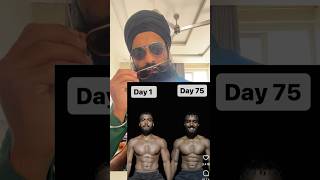 India’s No1 shocking 😱75 HARD transformation fitness 75hardchallenge [upl. by Nywloc508]