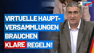 Virtuelle Hauptversammlungen brauchen klare Regeln Fabian Jacobi  AfDFraktion im Bundestag [upl. by Retluoc]