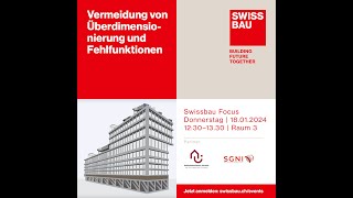 Vermeidung von Überdimensionierung und Fehlfunktionen  Swissbau Focus 2024 [upl. by Froemming]