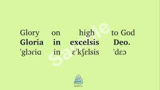 Mass Ordinary Gloria  Pronunciation Guide [upl. by Enylorac]