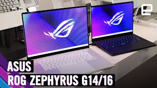 ASUS ROG Zephyrus G14 and 16 handson at CES 2024 [upl. by Bettencourt]