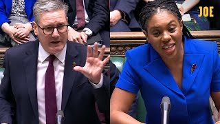 HIGHLIGHTS Kemi Badenoch takes on Keir Starmer at her first PMQs as Trump wins election [upl. by Arlena]