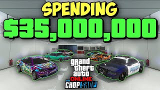 I Spent 35 Million on GTA Online Chop Shop DLC  GTA Online Chop Shop DLC Spending Spree [upl. by Lorrie352]