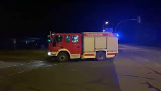 Einsatzfahrt der Feuerwehr KamenzWiesa und KamenzStadt mit der Polizei zur BMA [upl. by Ailema264]