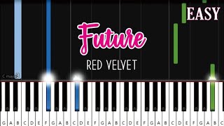 RED VELVET  FUTURE 미래  StartUp OST Part1  EASY Piano Tutorial [upl. by Marb995]