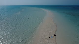 Galliot Sandbar  Bahamas Aerial View [upl. by Isherwood]