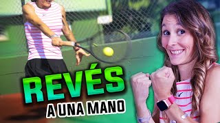 👀 ¡ APRENDE el REVÉS a una mano en 5 PASOS 👌  TENIS [upl. by Kannav721]