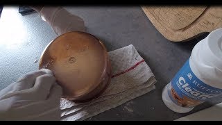 Polish copper pans with quotRuffoniquot [upl. by Nigen]