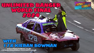 Ipswich Unlimited Banger World Final 2024 with 178 Kieran Bowman [upl. by Lotsirb]