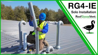 How To Install A Roof Vent on an Existing Low Sloped Roof  Leaking Roof Vent Solved [upl. by Ariaes]