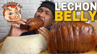 Lechon Belly Roll Mukbang by Delichon PH [upl. by Nwahsit]