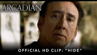 ARCADIAN  Official HD Clip  quotHidequot  Starring Nicolas Cage [upl. by Beka]