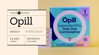 Opill How It Works How to Take It and Side Effects  GoodRx [upl. by Kosak]