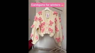 💫Trendy cardigans for upcoming winters💫cardigan winter viralvideo trending love bollywood [upl. by Suiraj]