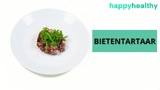 RECEPT VEGETARISCHE BIETENTARTAAR Gezond voorgerecht voor de feestdagen [upl. by Rudman]