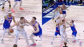 Nikola Jokic threw NO LOOK pass BEHIND his Back to find Aaron Gordon and a spinninig ast to MPJ [upl. by Boardman621]