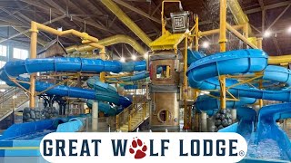 Waterpark at Great Wolf Lodge Naples Florida  Brand New Indoor Waterpark in Naples Florida [upl. by Ros]