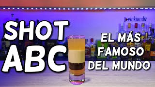 ¿Cómo preparar el Shot ABC 🔤 El Shot Más Famoso del Mundo Amaretto Baileys y Coñac🔴Drinkiando🟢 [upl. by Nidorf]