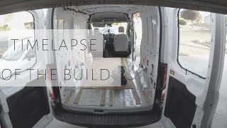 Ford Transit DIY Van Conversion TIMELAPSE [upl. by Etnoled]