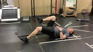 Supine Eccentric Hamstring Curl for Proximal Hamstring Tendinopathy With Physiotherapist [upl. by Arekat]