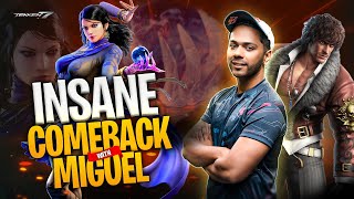 One Of The Most Insane Comeback With Miguel  Arslan Ash Miguel VS Qasim Meer Zafina  tekken [upl. by Lalita]