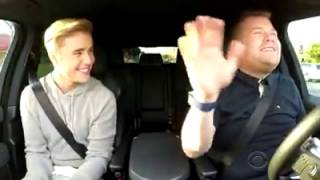 Justin sings Baby Carpool karaoke [upl. by Adnak]