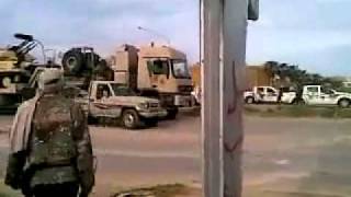 Video purportedly shows Libyan soldiers entering Benghazi on March 19 [upl. by Novello]