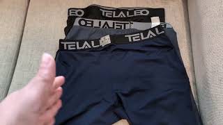 TELALEO Compression Shorts Men Spandex Sport Shorts Athletic Workout Running Performance Baselayer U [upl. by Eixor]