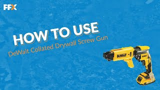 How to use the DeWalt DCF6202 Collated Drywall Screw Gun  DeWalt Screw Gun  Drywall Screw Gun [upl. by Notled]