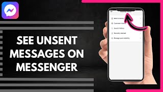 How To See Unsent Messages On Messenger [upl. by Koralie47]