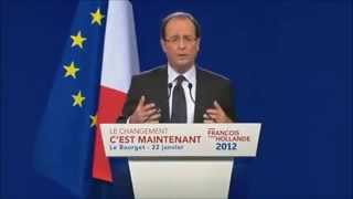 François Hollande  discours du Bourget extraits choisis [upl. by Idnor69]