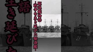 駆逐艦物語～戦争を生き延びた駆逐艦～歴史 海軍 shorts 駆逐艦 戦史 ww2 [upl. by Neb]