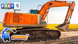 Big Diggers amp Giant Dump Trucks  Diggers TV Diggers For Kids [upl. by Nnaeirb]