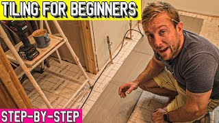 Tiling a Bathroom Floor for Beginners [upl. by Boyse]