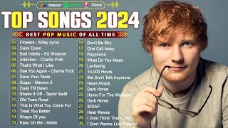 New Songs 2024  Ed Sheeran Adele Camila Cabello Bruno Mars Taylor Swift 💥 Billboard Hot 100 [upl. by Hirai]