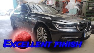 Aluminium straightening Bodywork Car painting Tinsmith work Overflow Glasurit base Iwata WS400 [upl. by Nosidam590]