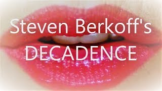 Decadence by Steven Berkoff Official 25th Anniversary Trailer [upl. by Hayouqes]