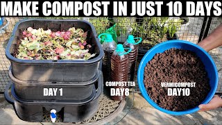 How To Make Compost  IN 10 DAYS [upl. by Kramlich]