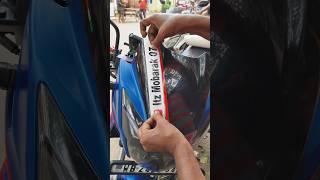 Bike Modified  YouTube Channel Name Sticker 🩵😱🥰😘bike modified shortvideo shorts youtubeshorts [upl. by Aihsram]