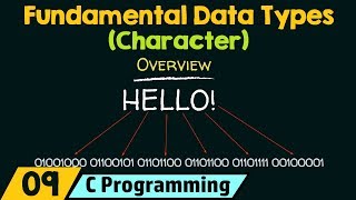 Fundamental Data Types − Character [upl. by Namas810]