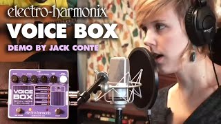 ElectroHarmonix Voice Box Vocal Harmony Machine  Vocoder EHX Pedal Demo by Jack Conte [upl. by Aicenod]