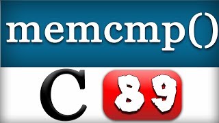 memcmp Function in C Programming Language Video Tutorial [upl. by Nelyak]